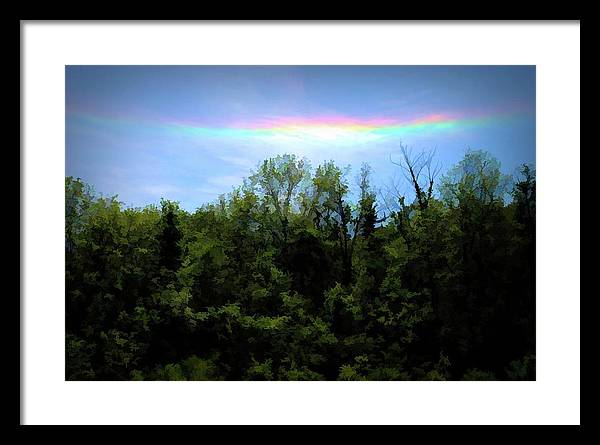 Rockford Park With Rainbow - Framed Print