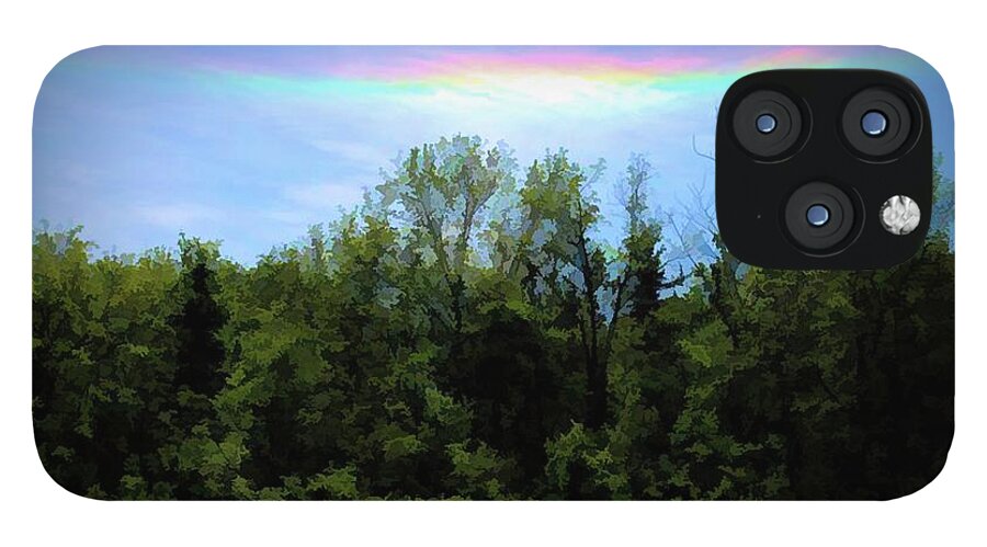 Rockford Park With Rainbow - Phone Case