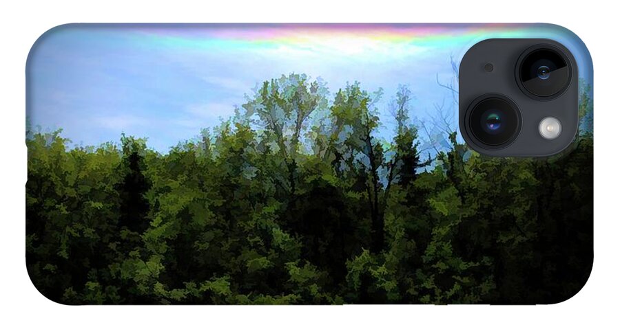 Rockford Park With Rainbow - Phone Case