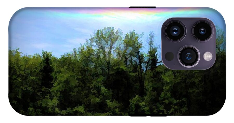 Rockford Park With Rainbow - Phone Case