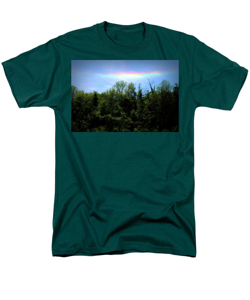 Rockford Park With Rainbow - Men's T-Shirt (Regular Fit)