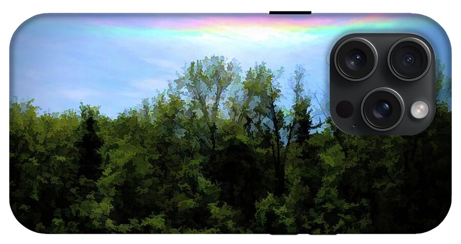 Rockford Park With Rainbow - Phone Case