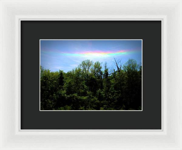 Rockford Park With Rainbow - Framed Print