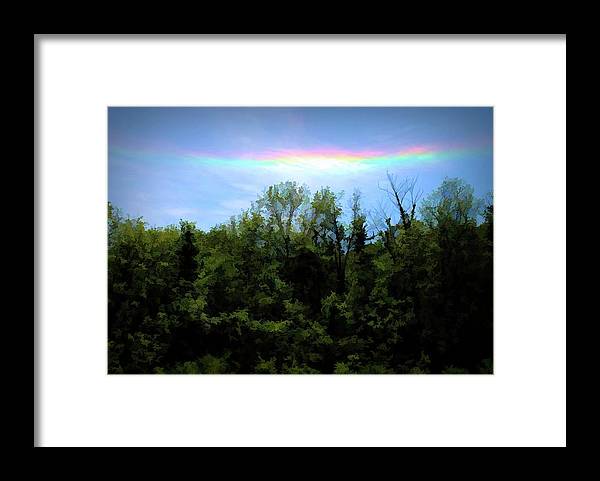 Rockford Park With Rainbow - Framed Print