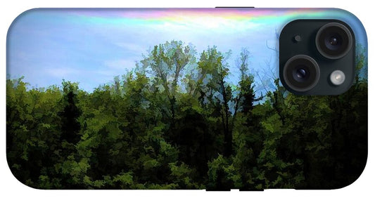 Rockford Park With Rainbow - Phone Case