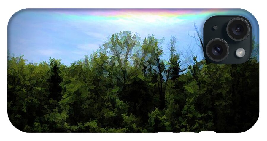 Rockford Park With Rainbow - Phone Case