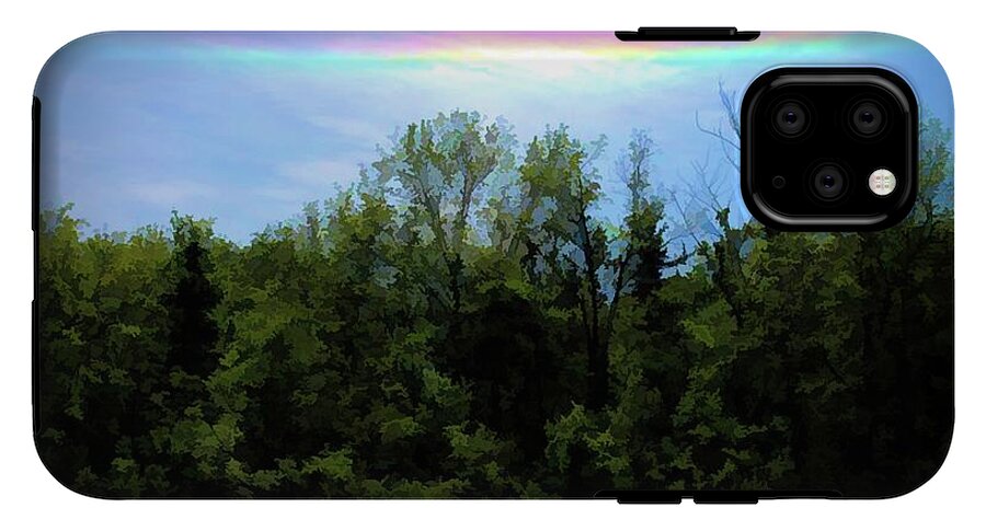 Rockford Park With Rainbow - Phone Case