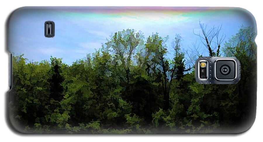 Rockford Park With Rainbow - Phone Case