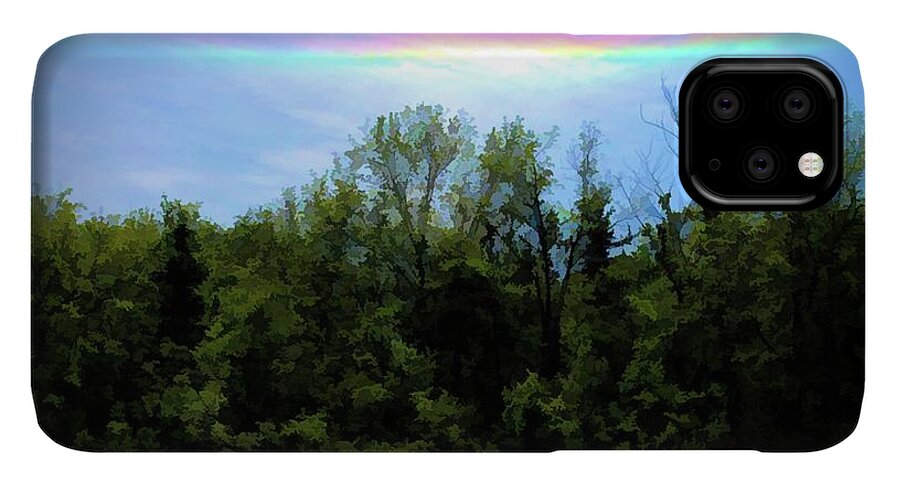 Rockford Park With Rainbow - Phone Case
