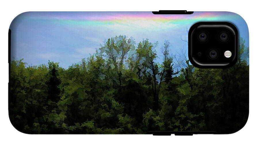 Rockford Park With Rainbow - Phone Case