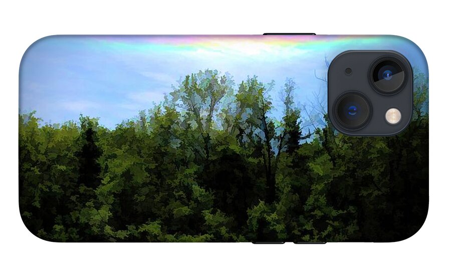 Rockford Park With Rainbow - Phone Case