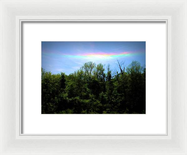 Rockford Park With Rainbow - Framed Print