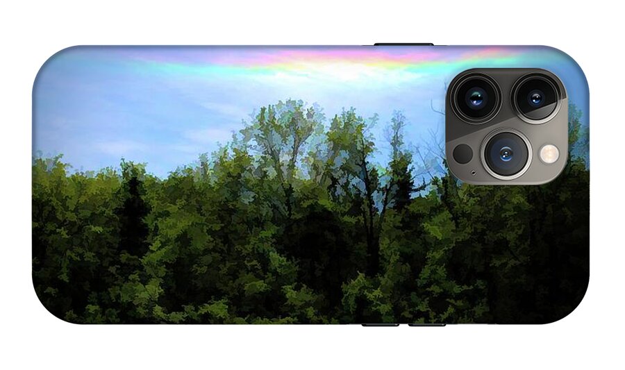 Rockford Park With Rainbow - Phone Case