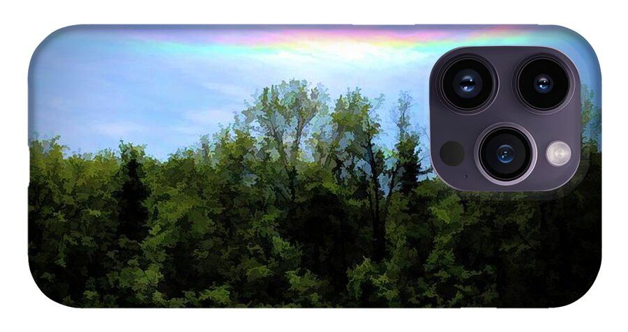 Rockford Park With Rainbow - Phone Case