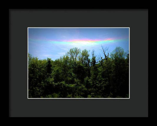 Rockford Park With Rainbow - Framed Print