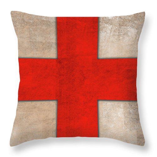 Saint George's Cross - Throw Pillow
