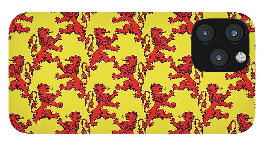 Scottish Lion Repeating Pattern - Phone Case