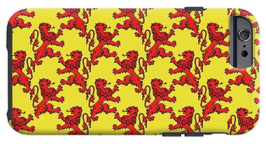 Scottish Lion Repeating Pattern - Phone Case