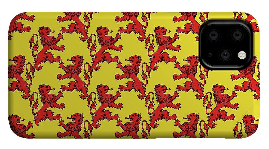 Scottish Lion Repeating Pattern - Phone Case