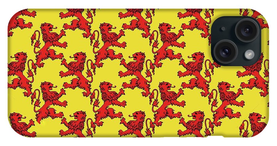 Scottish Lion Repeating Pattern - Phone Case