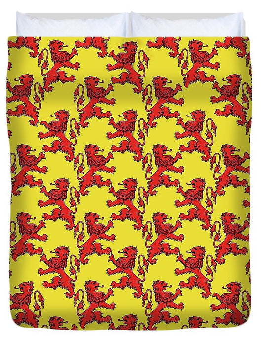 Scottish Lion Repeating Pattern - Duvet Cover