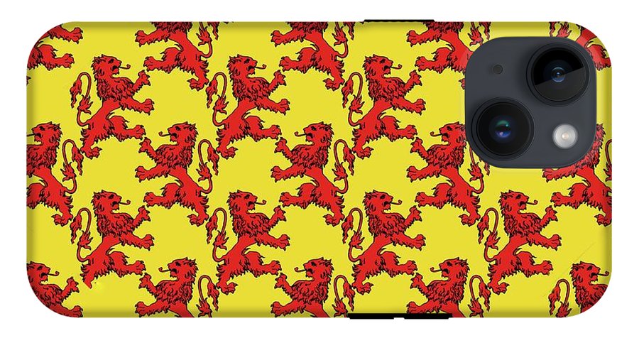 Scottish Lion Repeating Pattern - Phone Case