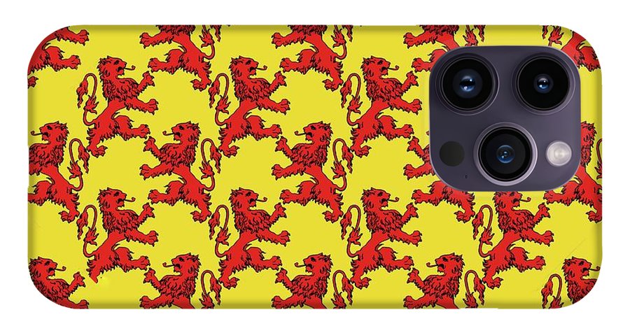 Scottish Lion Repeating Pattern - Phone Case