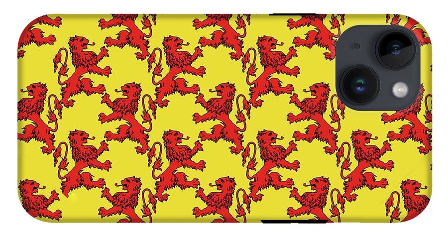 Scottish Lion Repeating Pattern - Phone Case