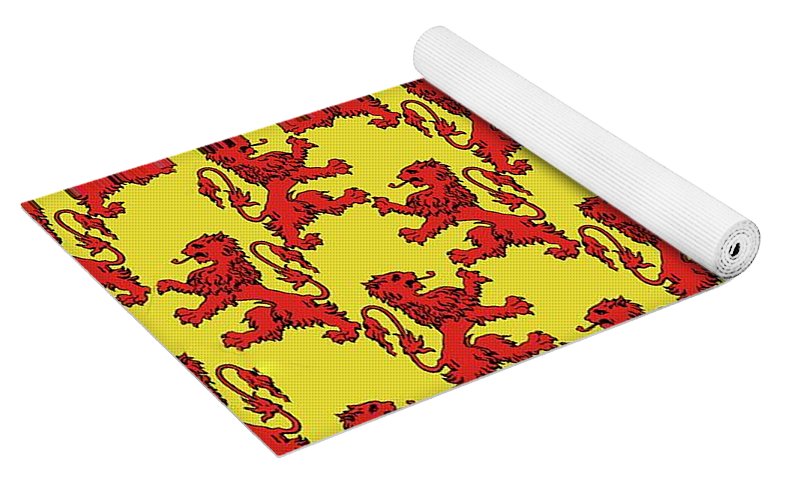 Scottish Lion Repeating Pattern - Yoga Mat
