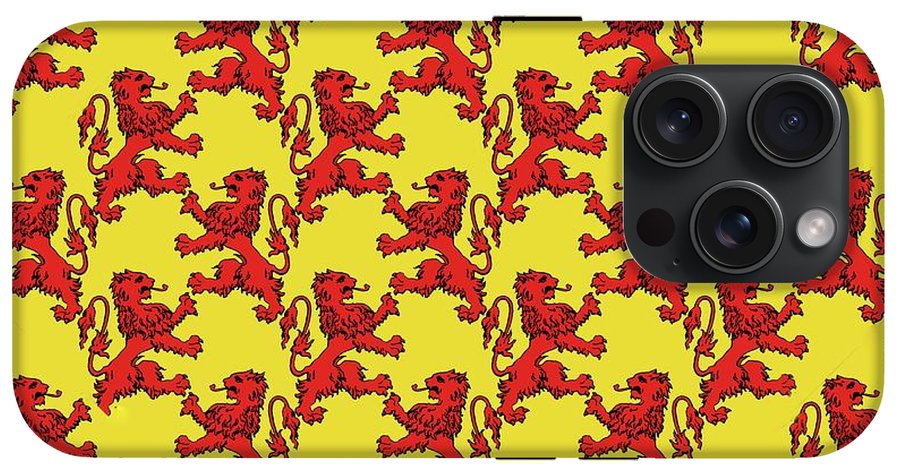 Scottish Lion Repeating Pattern - Phone Case