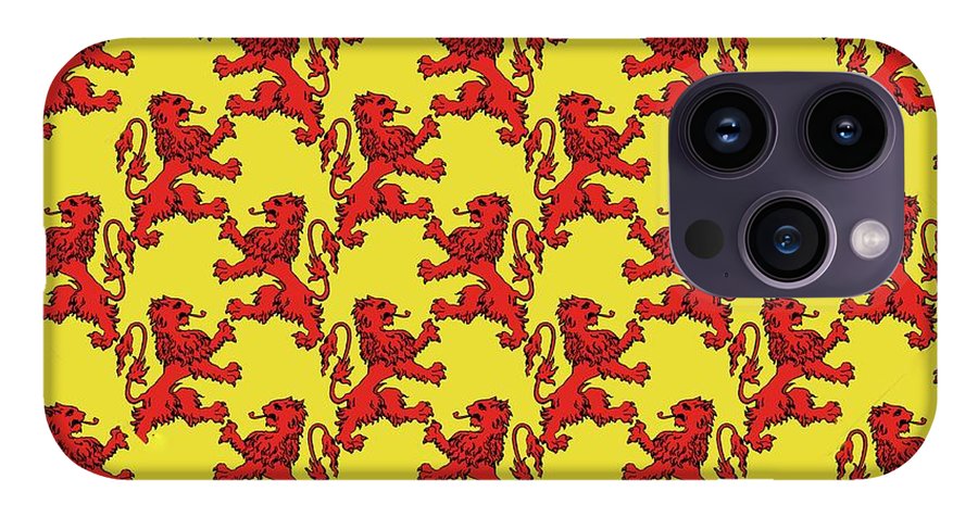 Scottish Lion Repeating Pattern - Phone Case