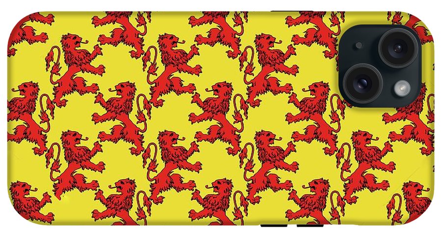 Scottish Lion Repeating Pattern - Phone Case