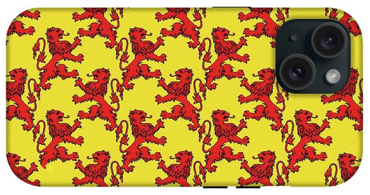 Scottish Lion Repeating Pattern - Phone Case