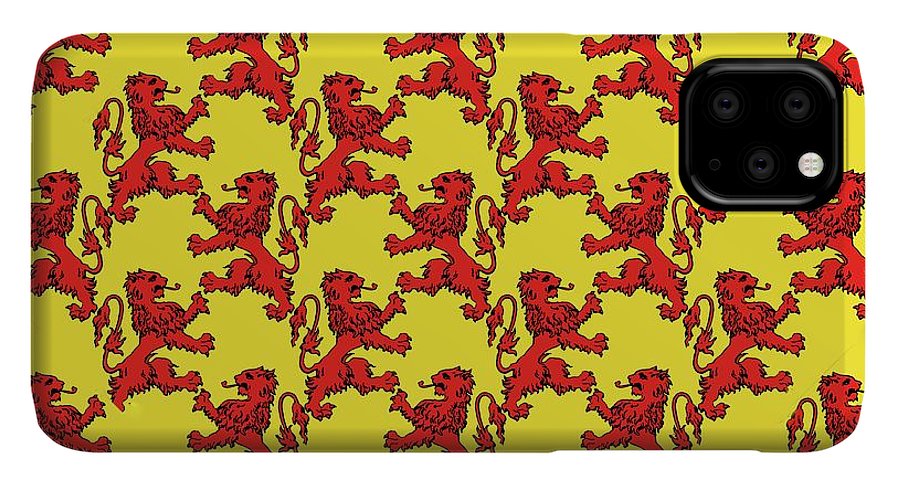 Scottish Lion Repeating Pattern - Phone Case