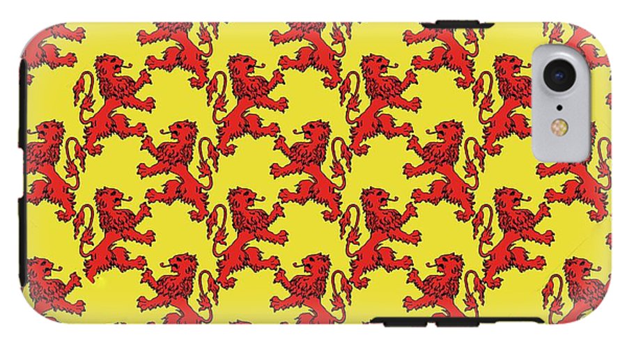 Scottish Lion Repeating Pattern - Phone Case
