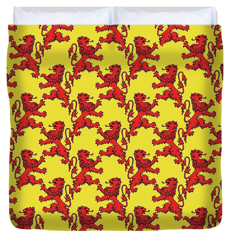 Scottish Lion Repeating Pattern - Duvet Cover