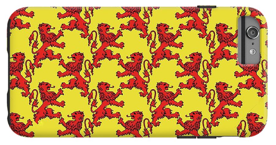 Scottish Lion Repeating Pattern - Phone Case