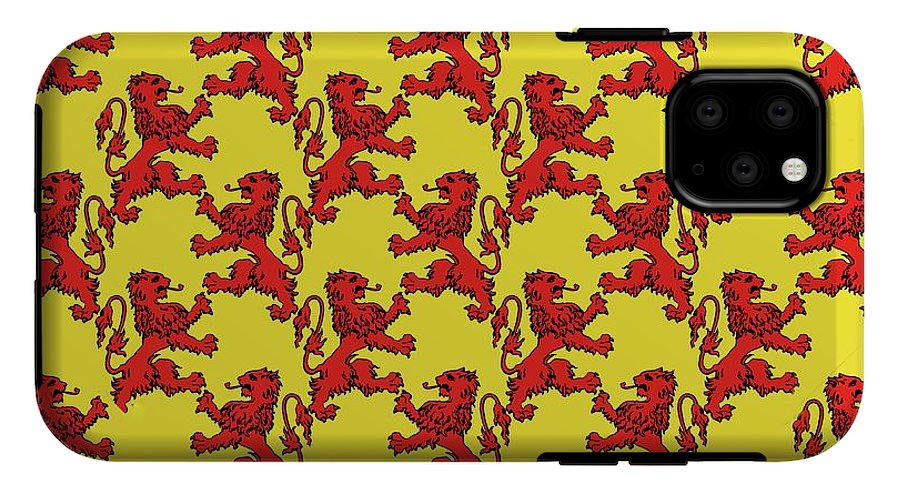Scottish Lion Repeating Pattern - Phone Case