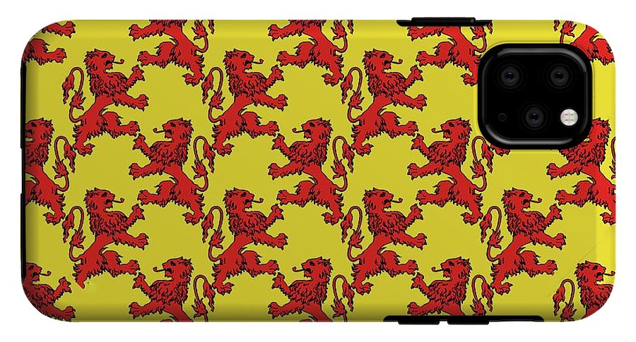 Scottish Lion Repeating Pattern - Phone Case