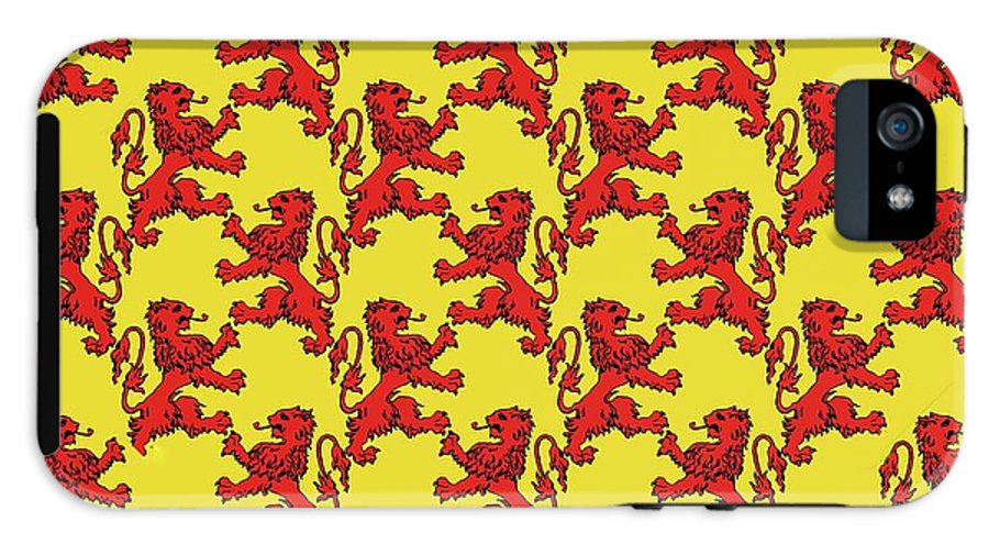 Scottish Lion Repeating Pattern - Phone Case