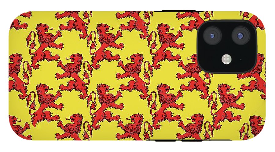 Scottish Lion Repeating Pattern - Phone Case