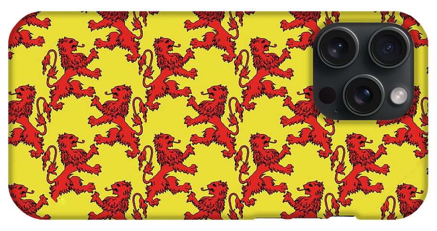 Scottish Lion Repeating Pattern - Phone Case