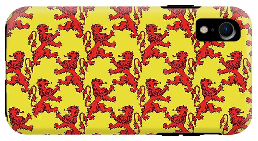 Scottish Lion Repeating Pattern - Phone Case