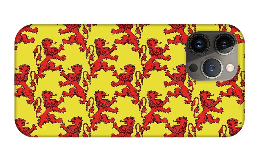 Scottish Lion Repeating Pattern - Phone Case