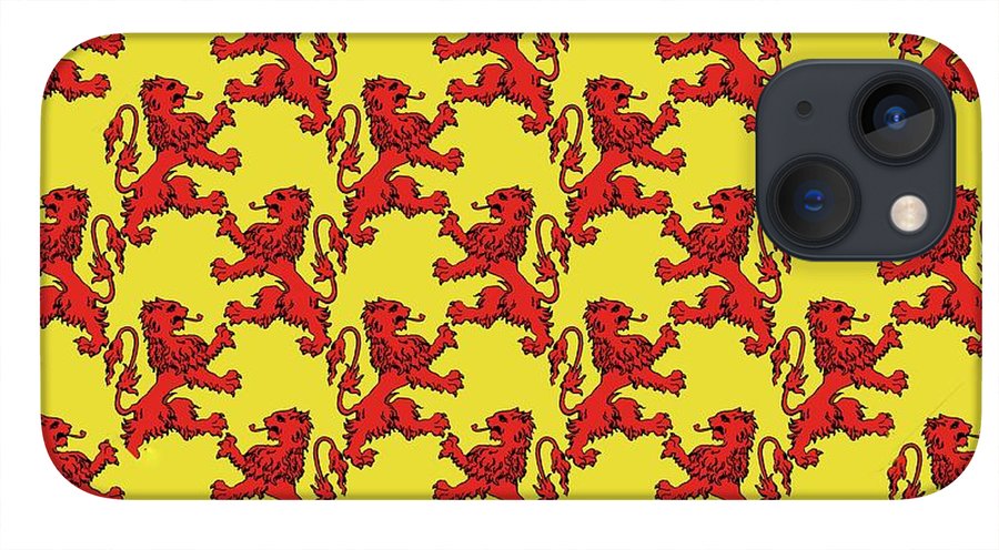 Scottish Lion Repeating Pattern - Phone Case