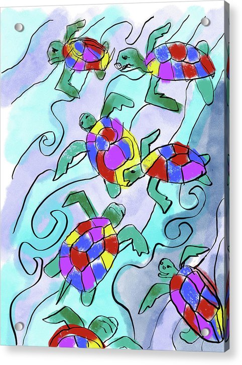 Sea Turtles - Acrylic Print