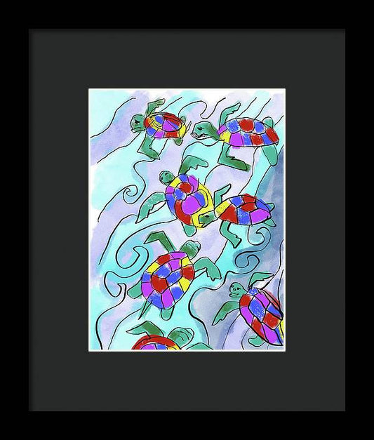 Sea Turtles - Framed Print