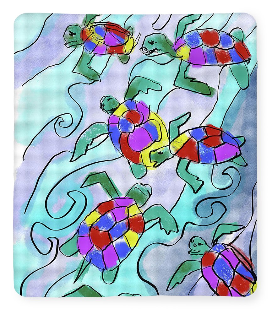 Sea Turtles - Blanket