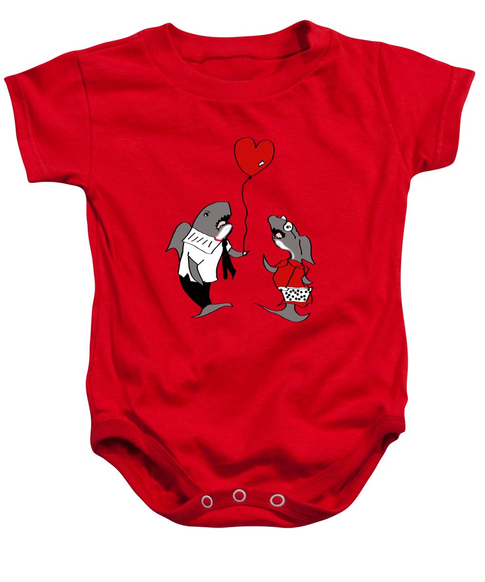 Shark Valentine - Baby Onesie