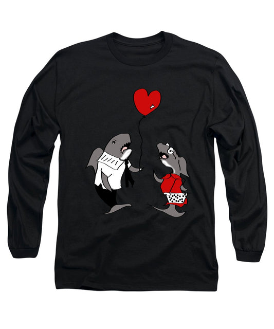 Shark Valentine - Long Sleeve T-Shirt